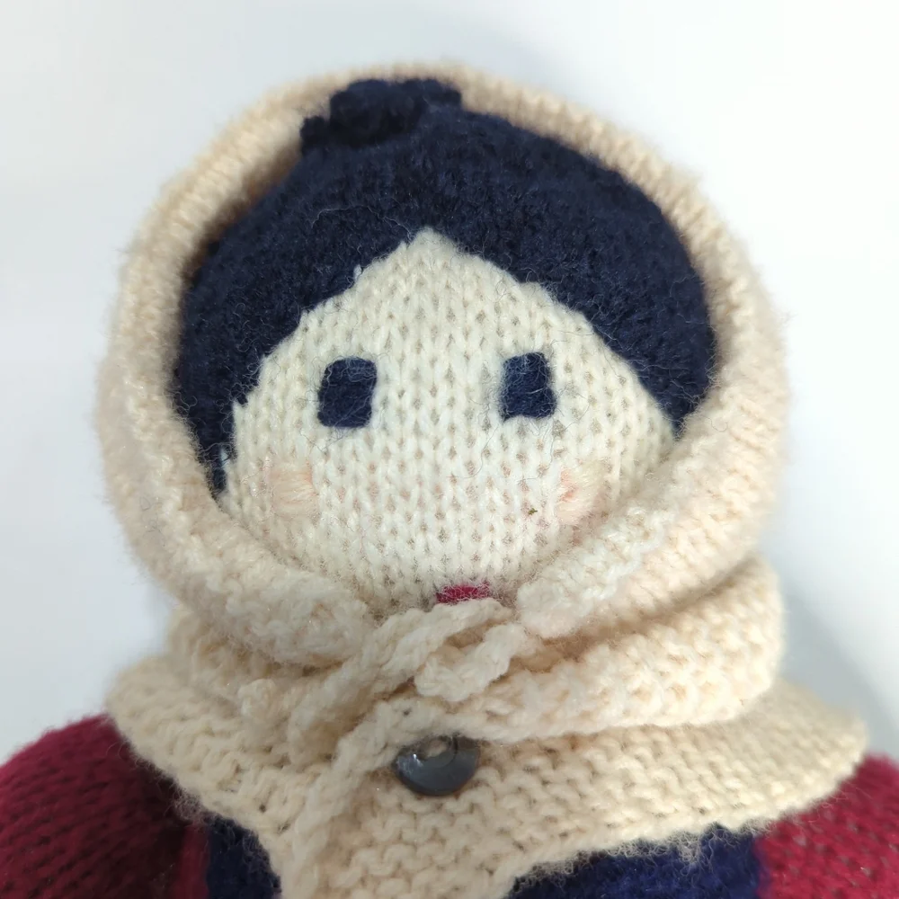 Vintage 1980's Crochet/Knit Handmade Prairie Doll Grandmother Doll